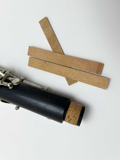 corcho espiga clarinete, repuesto espiga clarinete, reparación clarinete corcho, luthier clarinete, pieza clarinete