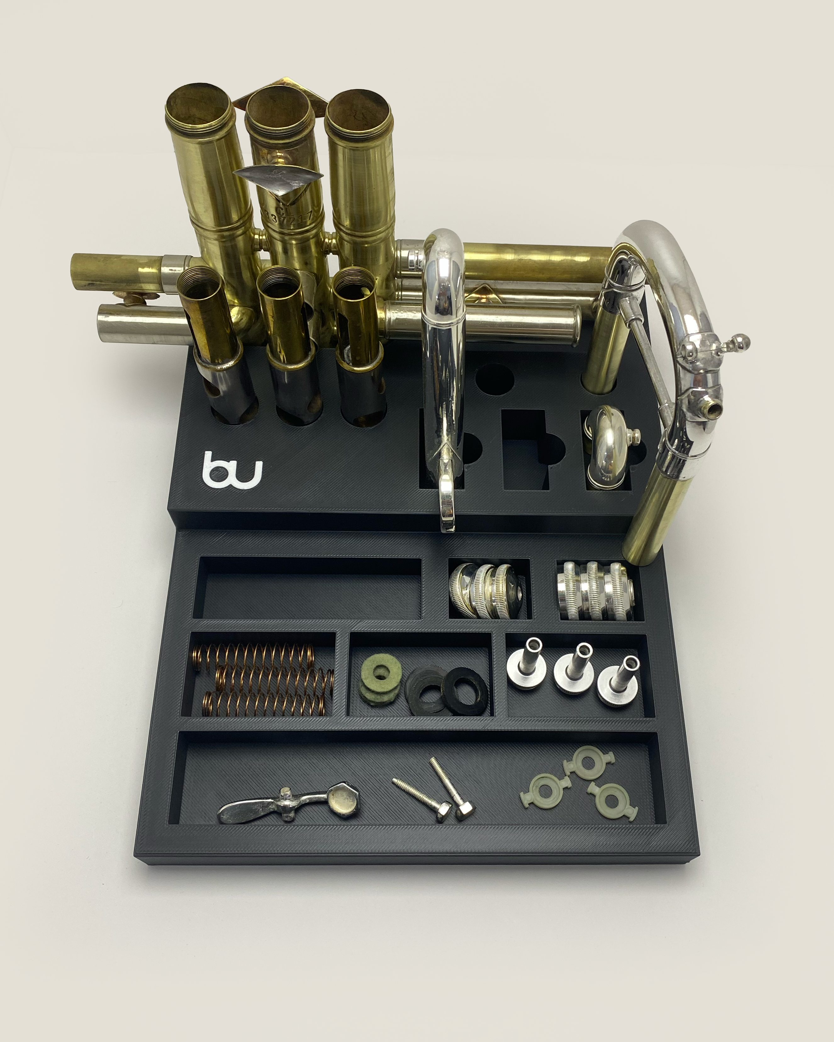 Trumpet Lab – Organizador de piezas para luthieres y talleres de reparación